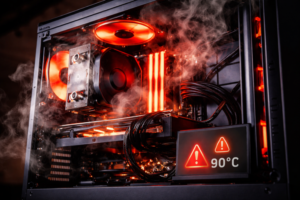 pc gamer desligando sozinho por superaquecimento